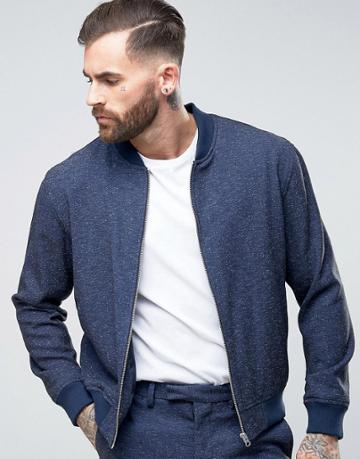 Rudie Premium Bomber Jacket - Navy