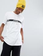 Napapijri Sagar Taped Logo Crew Neck T-shirt In White Tribe Pack - White