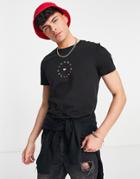 Tommy Hilfiger Circle Chest Logo T-shirt In Black