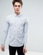 Tommy Hilfiger Denim Basic Stripe Slim Fit Shirt - White