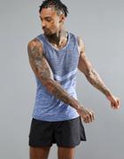Threadbare Active Gym Tank - Blue