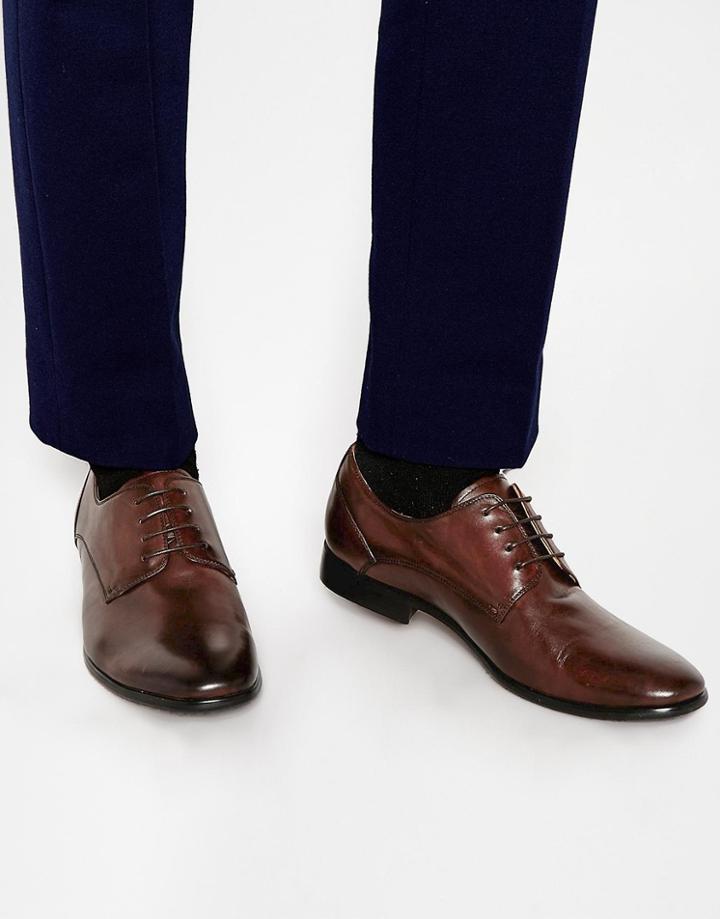 Standard Fortyfive Leather Derby Shoes - Brown