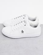 Original Penguin Steadman Lace Up Trainers In White
