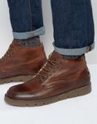Jack & Jones Kingston Warm Lining Leather Boots - Tan