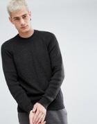 Selected Homme Knitted Sweater With High Neck - Green