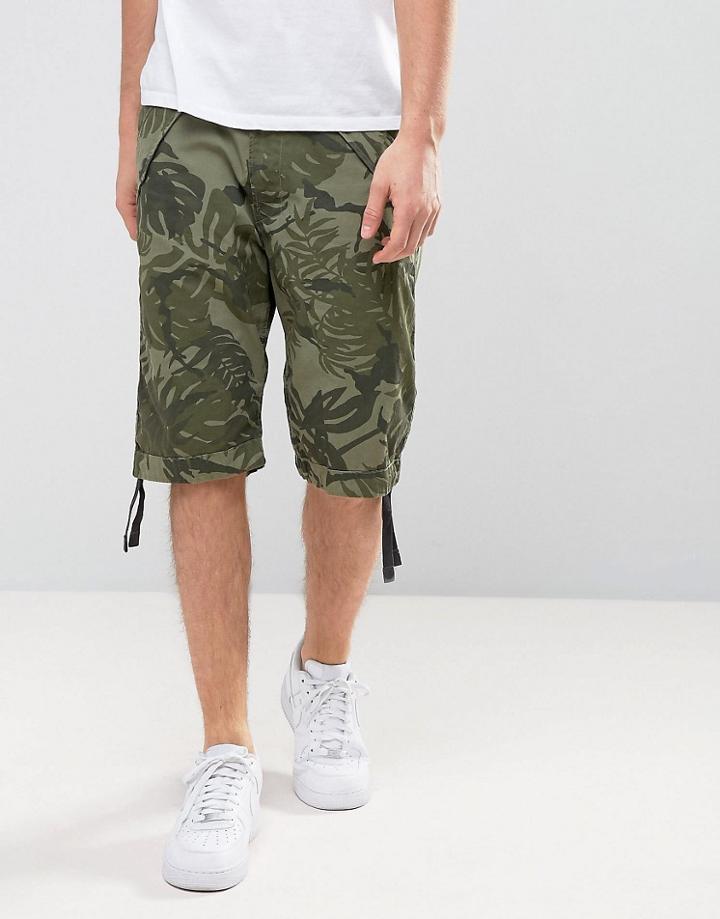 G-star Rovic Camo Dc Loose Cargo Short - Green