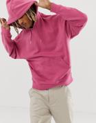 Asos Design Oversized Hoodie In Pink