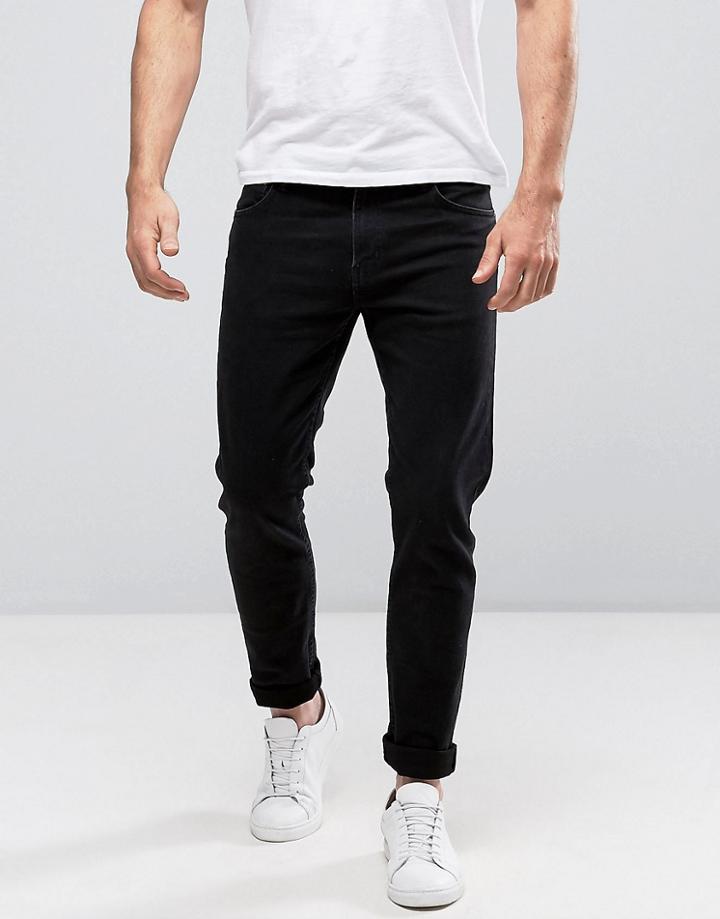Weekday Friday Skinny Jean Tuned Black Wash - Black