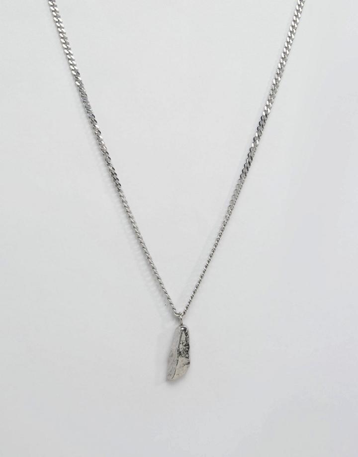 Seven London Stone Pendant Necklace In Silver - Silver