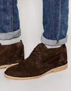 Selected Homme Royce Suede Desert Boots - Brown