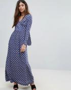 Valley Of The Dolls Tansey Paisley Maxi Dress - Blue