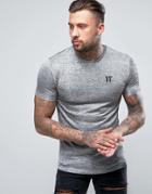 11 Degrees T-shirt In Gray With Logo And Fleck - Gray