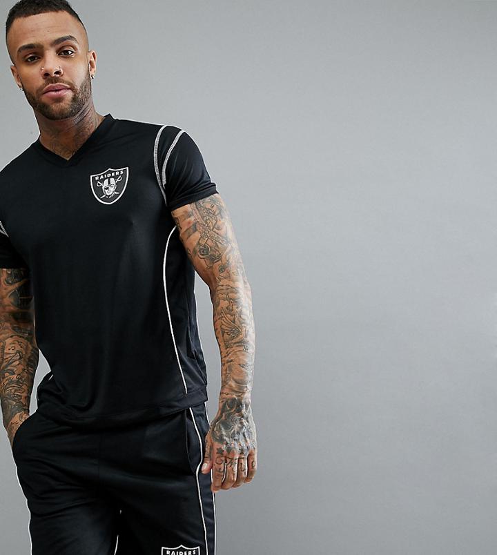 Majestic Sports Raiders Compression T-shirt - Black