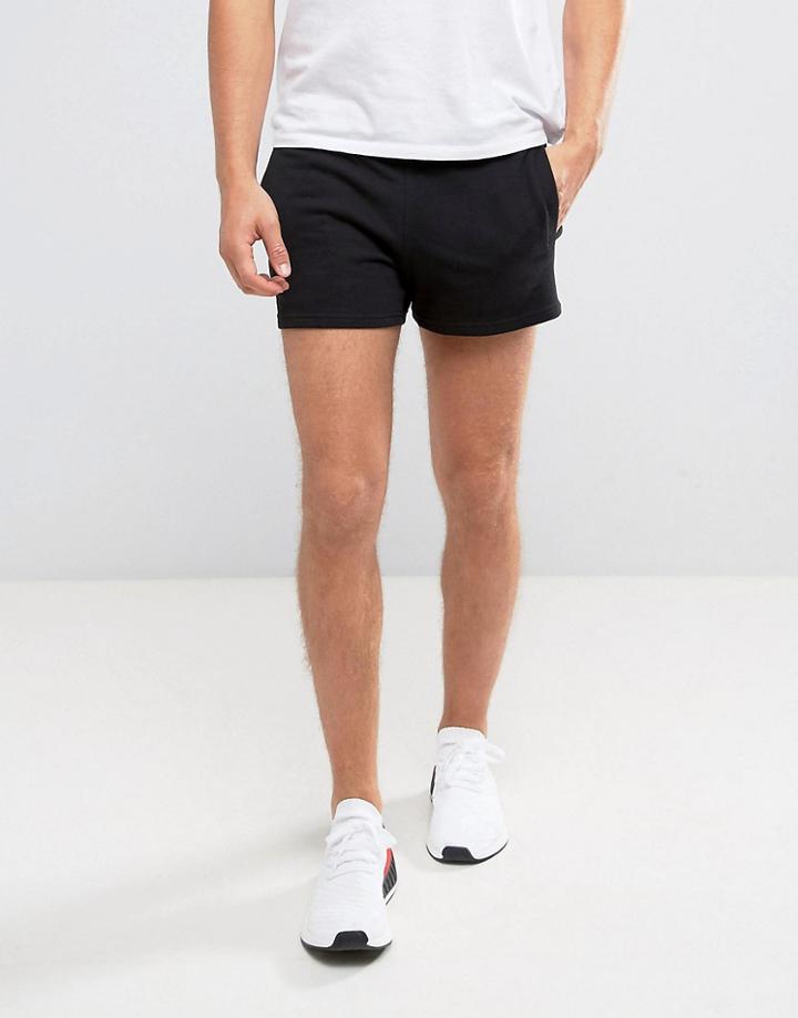 New Look Jersey Short Shorts In Black - Black