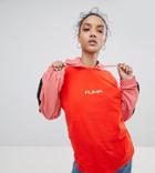 Puma Exclusive To Asos T-shirt With Neon Logo In Red - Red