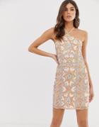 Asos Design Embellished Mini Dress In Neon Tile With Halter Neck-multi