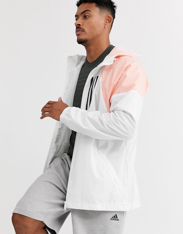 Adidas Running Jacket In White