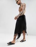 Asos Sarong In Black - Black