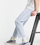 Reclaimed Vintage Inspired 90's Straight Jean In Authentic Blue Wash-blues