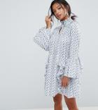 Sister Jane Petite Embroidered Smock Dress - White