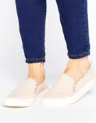 Faith Kenny Blush Scallop Edge Sneakers - Pink