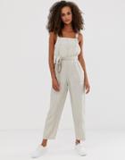Abercrombie & Fitch Jumpsuit With Tie Waist - Tan