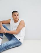 Only & Sons Tank With Acid Wash - White