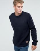 Threadbare Crew Neck Sweater - Navy