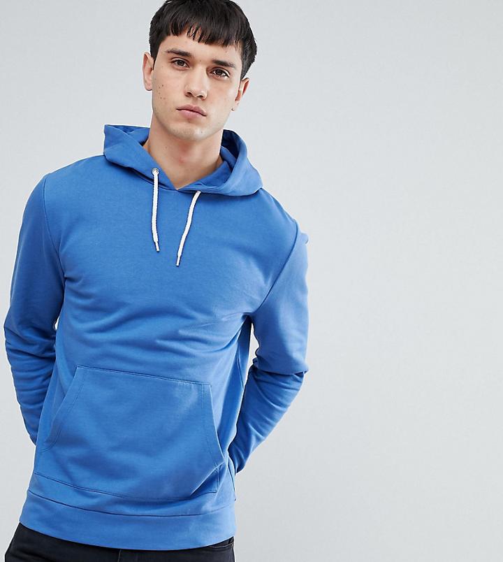 Asos Tall Hoodie In Blue - Blue