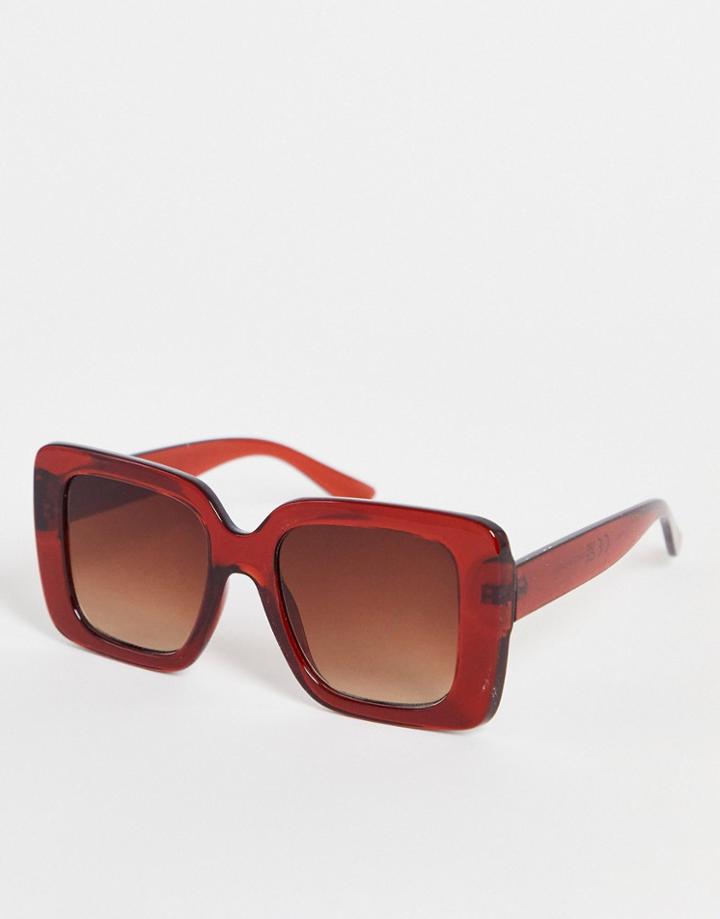 & Other Stories Recycled Square Sunglasses In Brown
