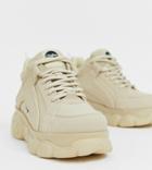 Buffalo Colby Exclusive Low Platform Chunky Sneakers In Cream