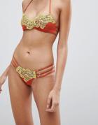 Blue Life Soleil Strappy Bikini Bottom - Multi