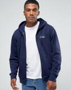 Polo Sport Logo Zip Through Hoodie In Navy - Navy