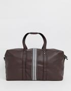 New Look Carryall With Stripe Detail In Brown - Multi