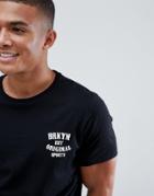 Burton Menswear Brooklyn Print T-shirt In Black - Black