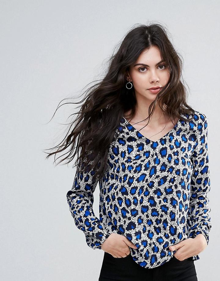 Vero Moda Leopard Print Blouse - Multi