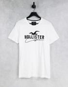 Hollister Core Tech Logo T-shirt In White