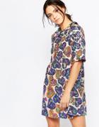 Ivana Helsinki Irene Sequin Patterned Swing Dress - Multicolur