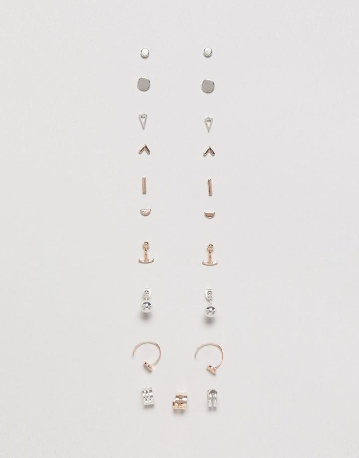 Miss Selfridge Mixed Multi Pack Earrings - Multi