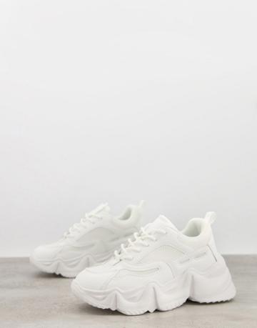 Public Desire Chunky Sneakers In White
