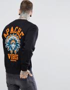 Cheats And Thieves Apache Back Print Sweatshirt - Black