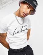 The Couture Club X Ellesse Soleada Logo T-shirt In White