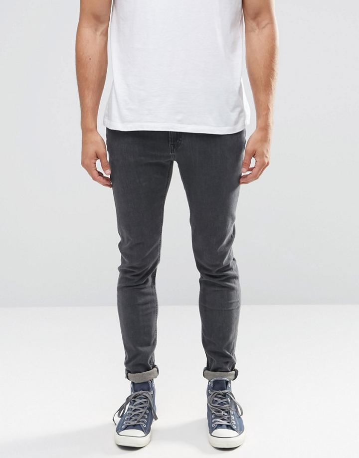 Lee Malone Super Skinny Jeans Stone Grey - Gray