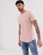 River Island T-shirt With Seam Detail In Pink - Pink