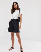 Vero Moda Aware Belted Tailored City Shorts - Black