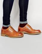 Lambretta Leather Brogues In Tan - Tan