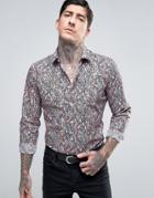 Devils Advocate Abstract Slim Fit Shirt - Multi