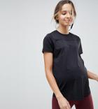 Asos 4505 Maternity Training T-shirt In Loose Fit - Black