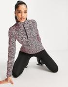 Protest Dahliay Quarter Zip Top In Pink