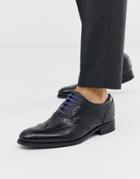 Ted Baker Mitack Brogues In Black Leather - Black